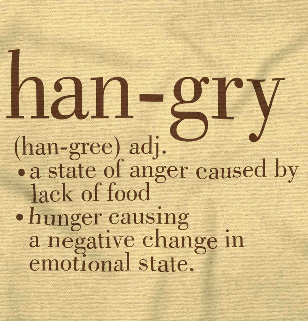 Hangry Definition Romper Bodysuit-Direct To Garment Print-Brisco Baby