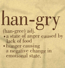 Hangry Definition Romper Bodysuit-Direct To Garment Print-Brisco Baby