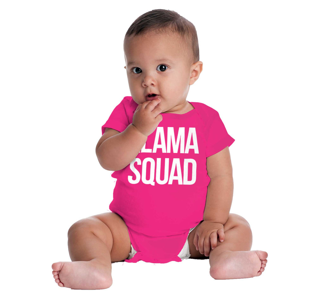 Llama Squad Romper Bodysuit-Direct To Garment Print-Brisco Baby