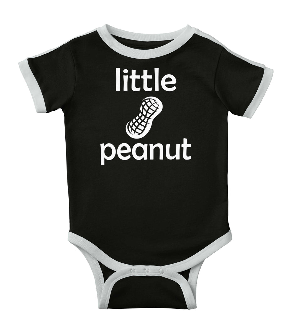 Little Peanut Ringer Romper Bodysuit-Direct To Garment Print-Brisco Baby