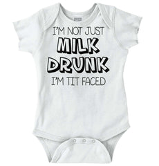 Milk Drunk Romper Bodysuit-Direct To Garment Print-Brisco Baby
