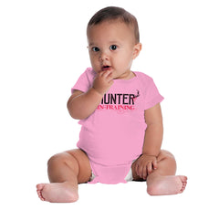 Hunter Girl In Training Romper Bodysuit-Direct To Garment Print-Brisco Baby