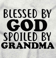 Blessed By God Spoiled By Grandma Romper Bodysuit-Direct To Garment Print-Brisco Baby