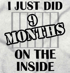 9 Months On The Inside Solid Baby Pajama Top-Direct To Garment Print-Brisco Baby