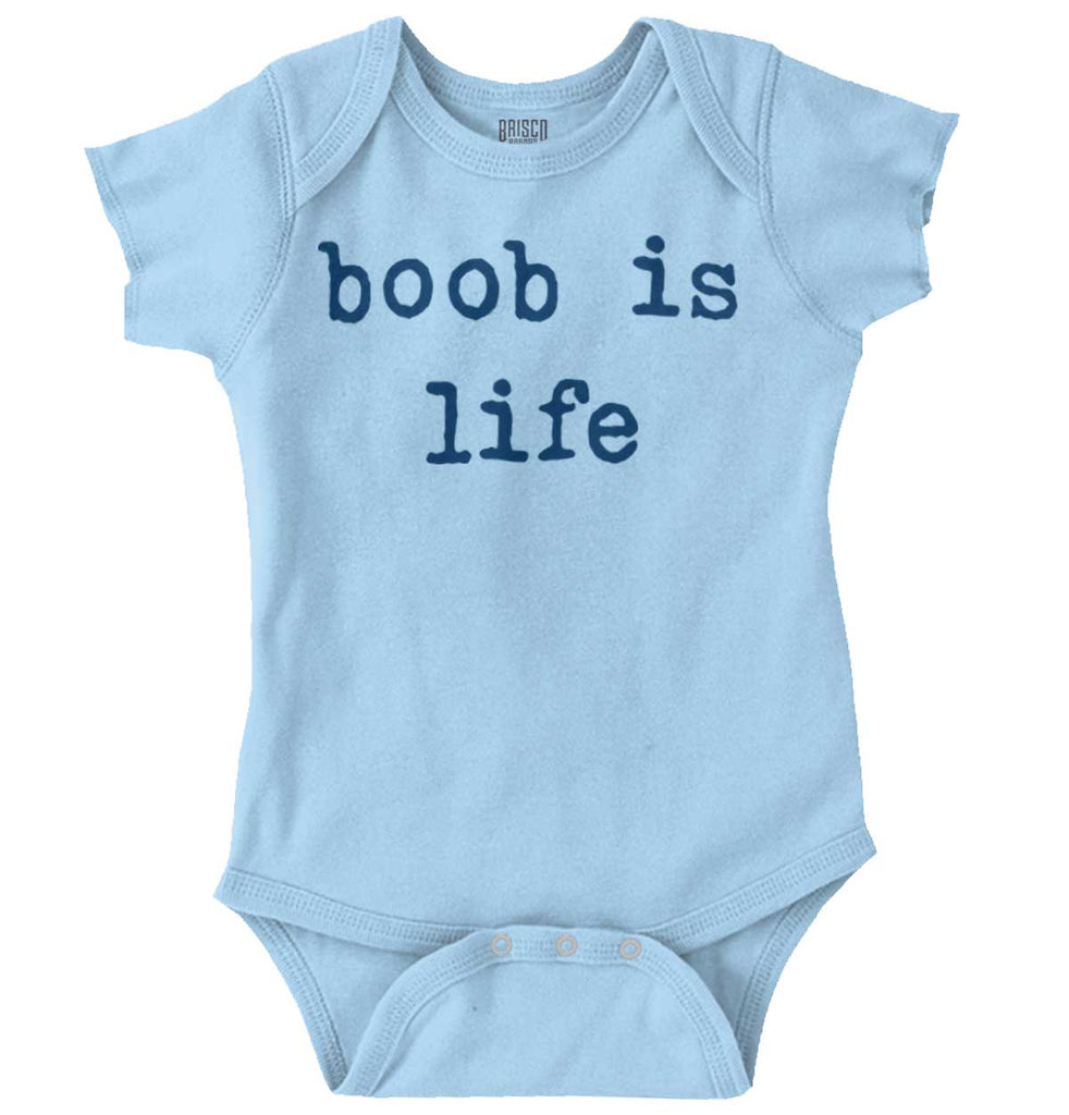 Boob Is Life Romper Bodysuit-Direct To Garment Print-Brisco Baby