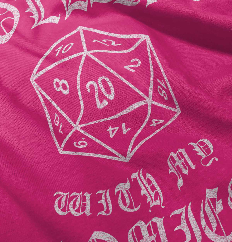 Rolling With My Homies Dungeons Toddler Ruffle Bottom Tee-Direct To Garment Print-Brisco Baby