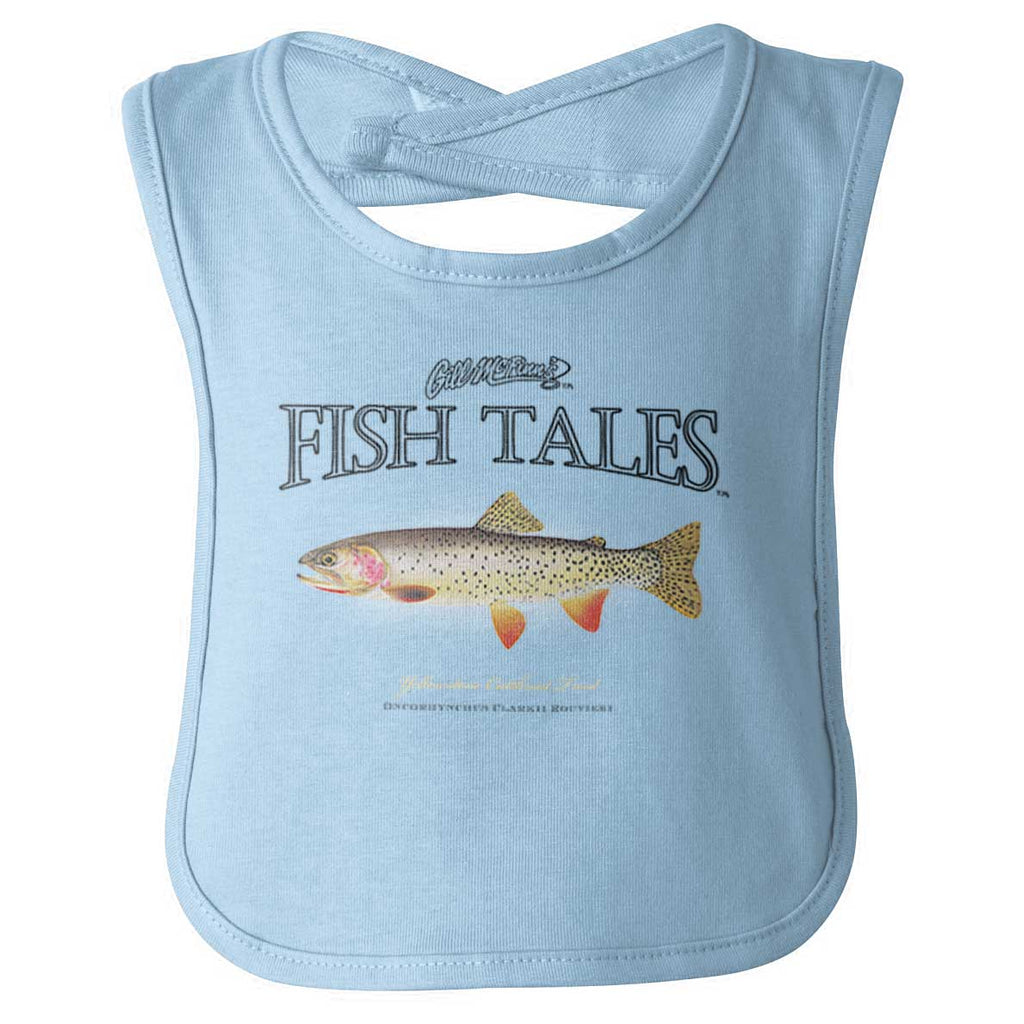 Yellowstone Trout Infant Baby Bib-Direct To Garment Print-Brisco Baby