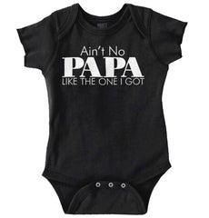 Ain't No Papa Like Mine Romper Bodysuit-Direct To Garment Print-Brisco Baby