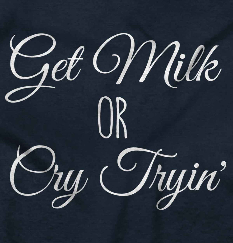 Get Milk Ringer Romper Bodysuit-Direct To Garment Print-Brisco Baby