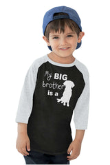 Brother is a Dog Toddler Baseball-Direct To Garment Print-Brisco Baby