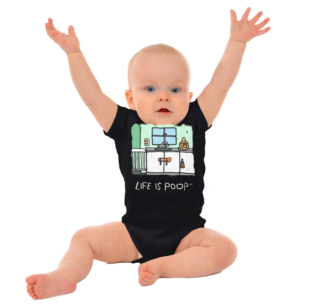 Safety Locks Romper Bodysuit-Direct To Garment Print-Brisco Baby