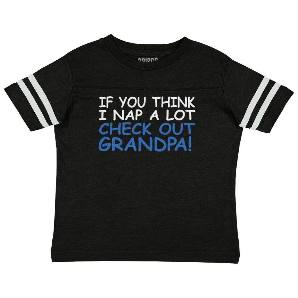 Check Out Grandpa Toddler Football Jersey Tee-Direct To Garment Print-Brisco Baby