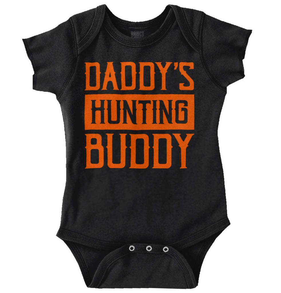 Daddys Hunting Buddy Romper Bodysuit-Direct To Garment Print-Brisco Baby