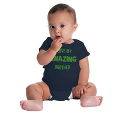 I Love My Amazing Brother Romper Bodysuit-Direct To Garment Print-Brisco Baby