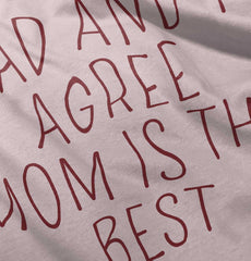 Mom Is Best Toddler Ruffled Trim T-Shirt-Direct To Garment Print-Brisco Baby