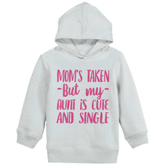 Aunt is Single Toddler Pullover Hoodie-Direct To Garment Print-Brisco Baby