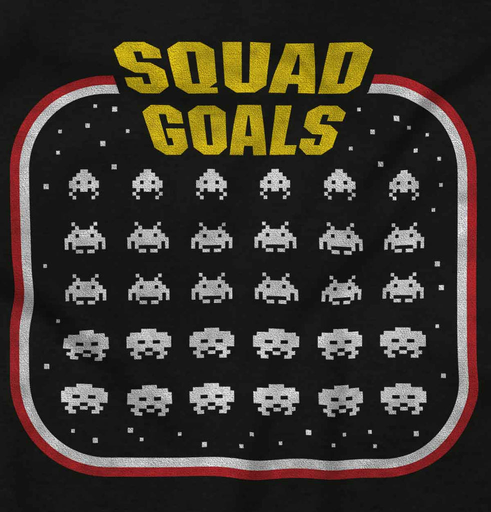 Squad Goals Video Gaming Nerd Toddler Ruffled Trim T-Shirt-Direct To Garment Print-Brisco Baby