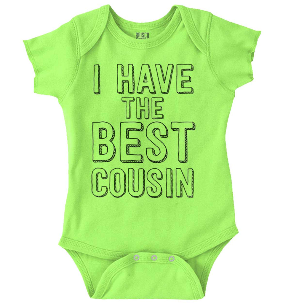 Best Cousin Romper Bodysuit-Direct To Garment Print-Brisco Baby