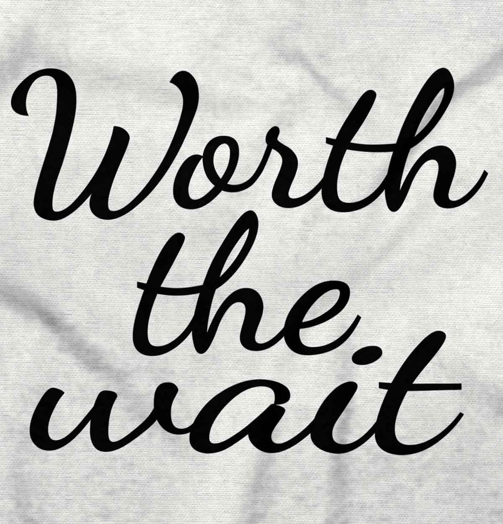 Worth The Wait Romper Bodysuit-Direct To Garment Print-Brisco Baby