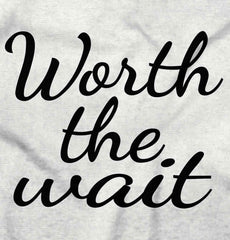 Worth The Wait Romper Bodysuit-Direct To Garment Print-Brisco Baby