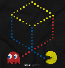 Pac-Man Cube Toddler Baseball-Direct To Garment Print-Brisco Baby