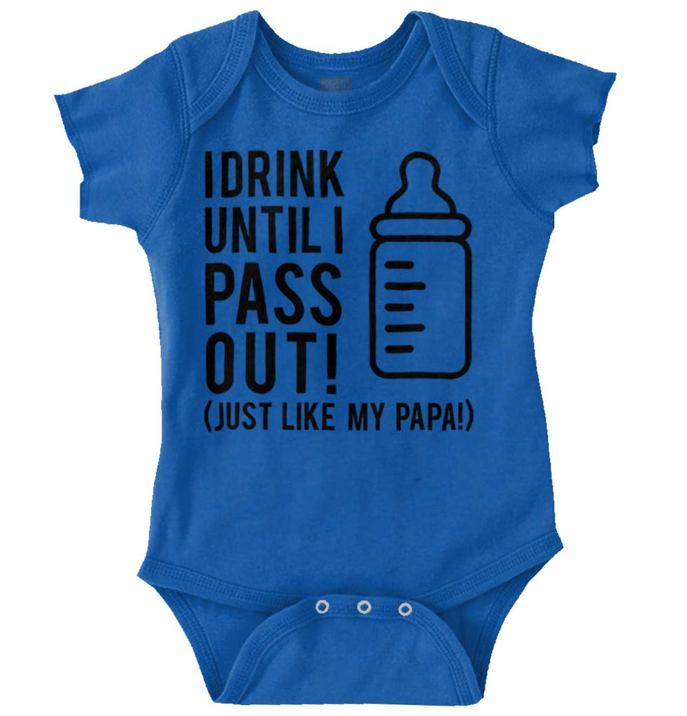 Drink Until I Pass Out Romper Bodysuit-Direct To Garment Print-Brisco Baby