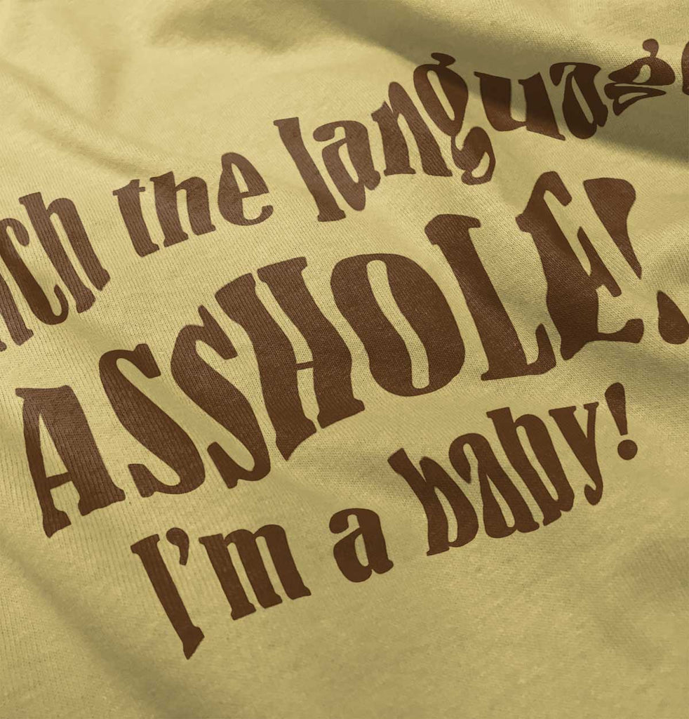 Watch The Language Infant Toddler T Shirt-Direct To Garment Print-Brisco Baby