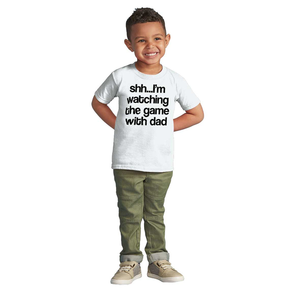 Watching the Game Infant Toddler T Shirt-Direct To Garment Print-Brisco Baby