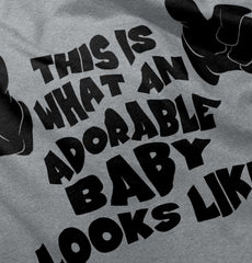 Adorable Looks Like Romper Bodysuit-Direct To Garment Print-Brisco Baby