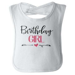 Birthday Girl Infant Baby Bib-Direct To Garment Print-Brisco Baby