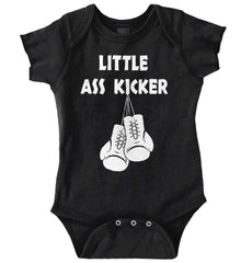 Little Ass Kicker Romper Bodysuit-Direct To Garment Print-Brisco Baby