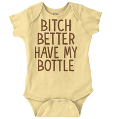 My Bottle Romper Bodysuit-Direct To Garment Print-Brisco Baby