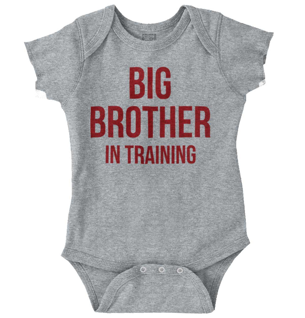 Big Brother In Training Romper Bodysuit-Direct To Garment Print-Brisco Baby