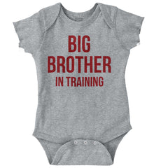 Big Brother In Training Romper Bodysuit-Direct To Garment Print-Brisco Baby