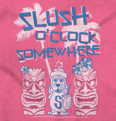 Slush O Clock Somewhere Toddler Football Jersey Tee-Direct To Garment Print-Brisco Baby