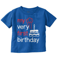 Very First Birthday Infant Toddler T Shirt-Direct To Garment Print-Brisco Baby