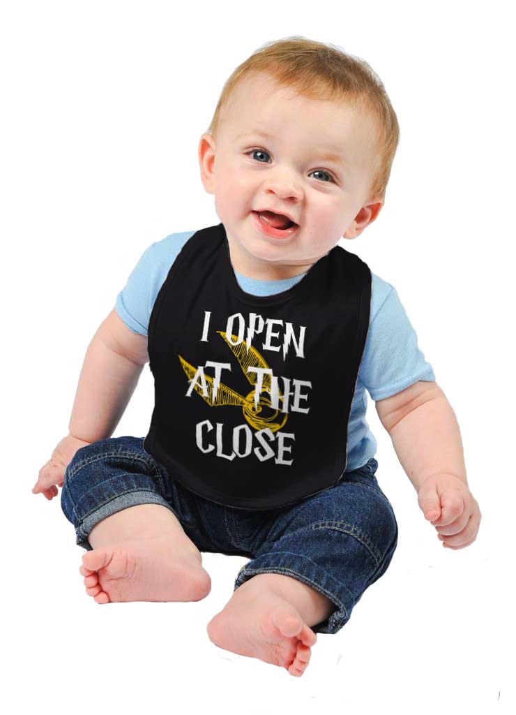 Open At The Close Infant Baby Bib-Direct To Garment Print-Brisco Baby