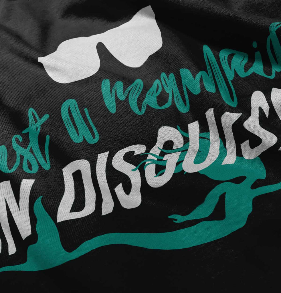 Mermaid In Disguise Infant Baby Bib-Direct To Garment Print-Brisco Baby