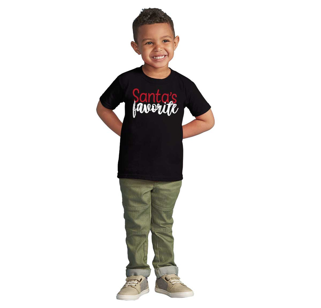 Santa's Favorite Infant Toddler T Shirt-Direct To Garment Print-Brisco Baby