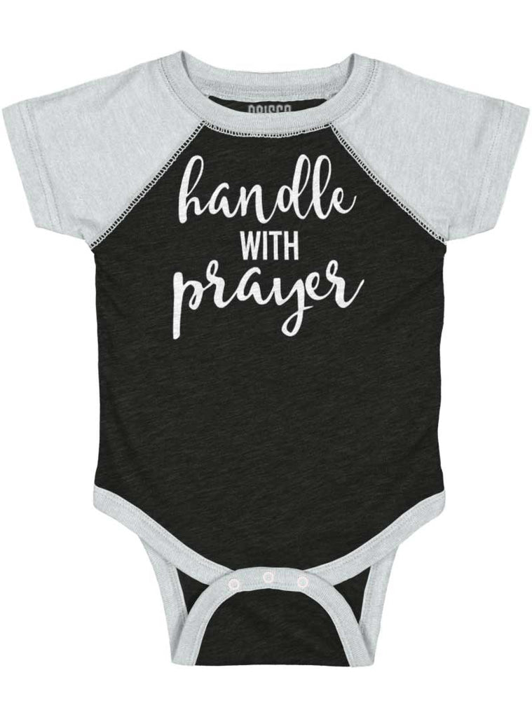 Prayer Care Raglan Romper Bodysuit-Direct To Garment Print-Brisco Baby