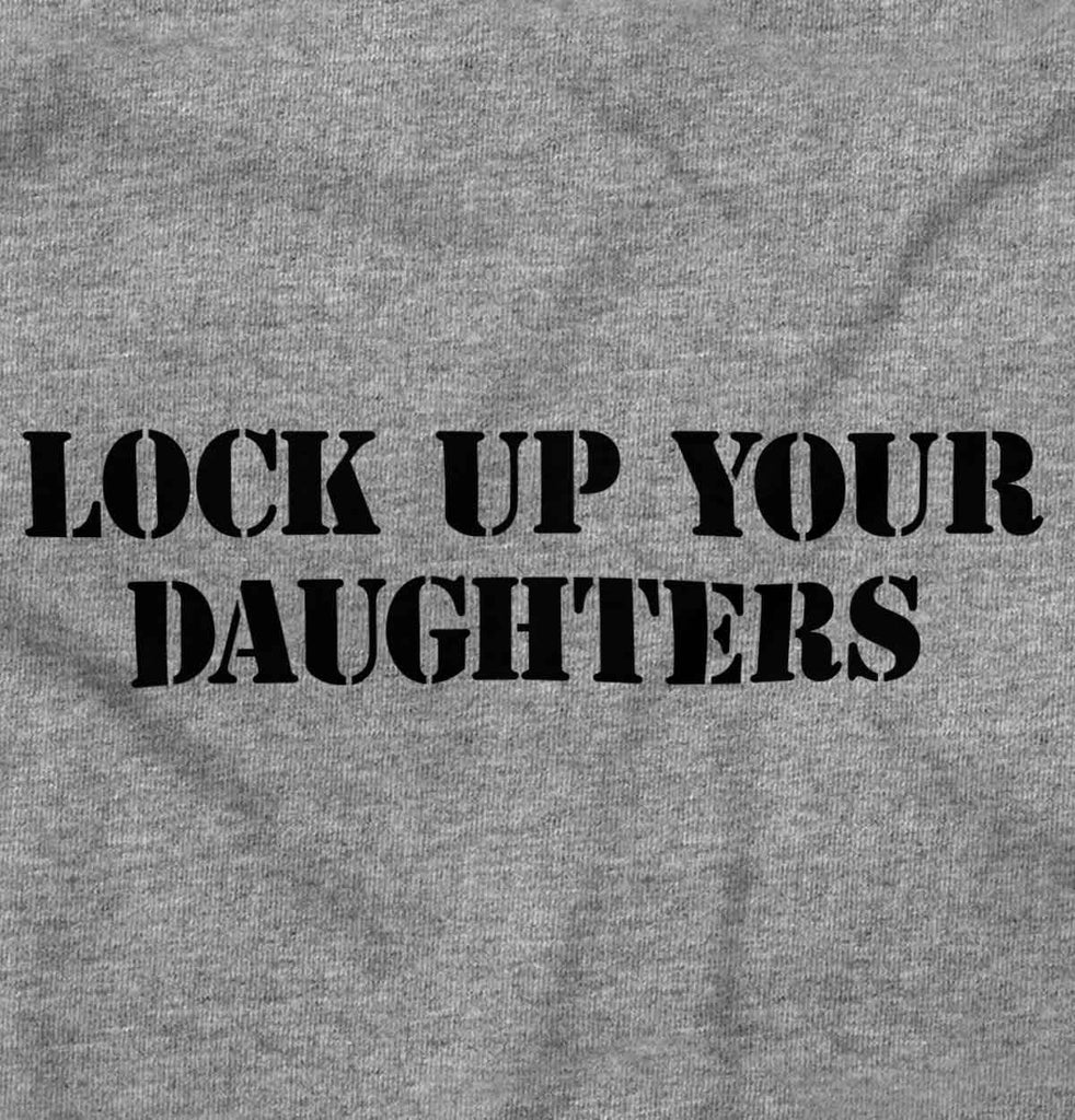 Lock Up Daughters Romper Bodysuit-Direct To Garment Print-Brisco Baby