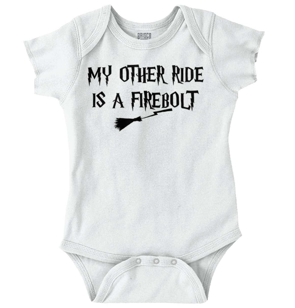 Other Ride Firebolt Romper Bodysuit-Direct To Garment Print-Brisco Baby