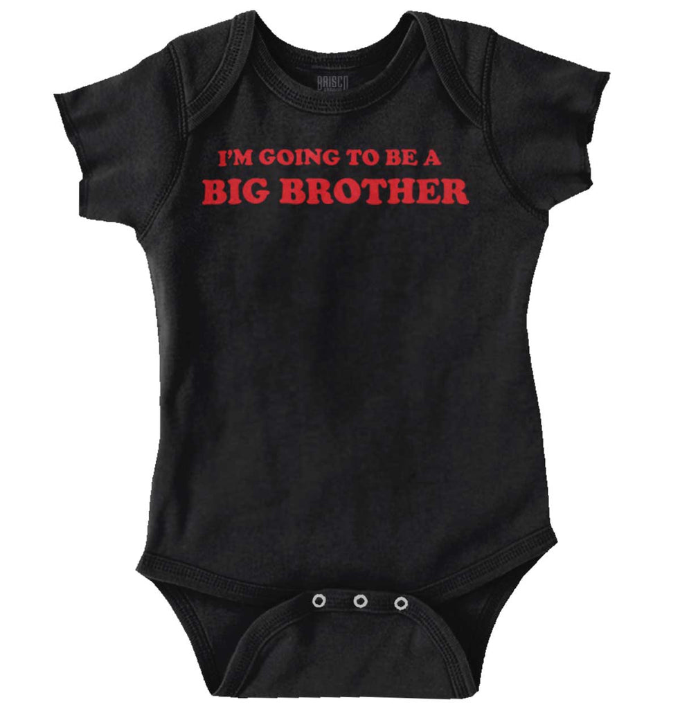 I'm Going To Be A Big Brother Romper Bodysuit-Direct To Garment Print-Brisco Baby