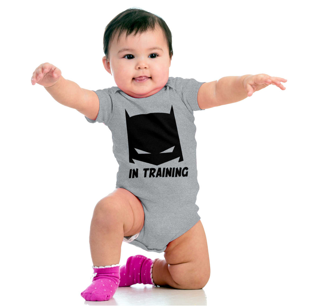 Batbaby In Training Romper Bodysuit-Misc-Brisco Baby