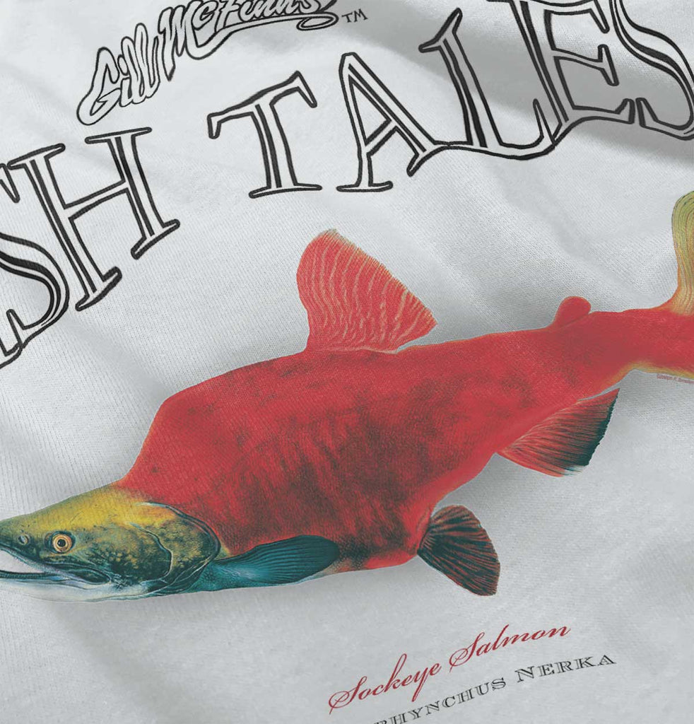 Sockeye Salmon Infant Baby Bib-Direct To Garment Print-Brisco Baby