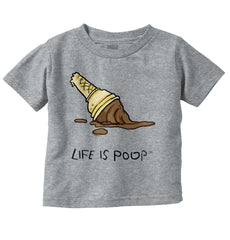 Dropped Cone Infant Toddler T Shirt-Direct To Garment Print-Brisco Baby