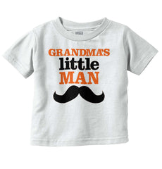 Grandmas Little Man Infant Toddler T Shirt-Direct To Garment Print-Brisco Baby