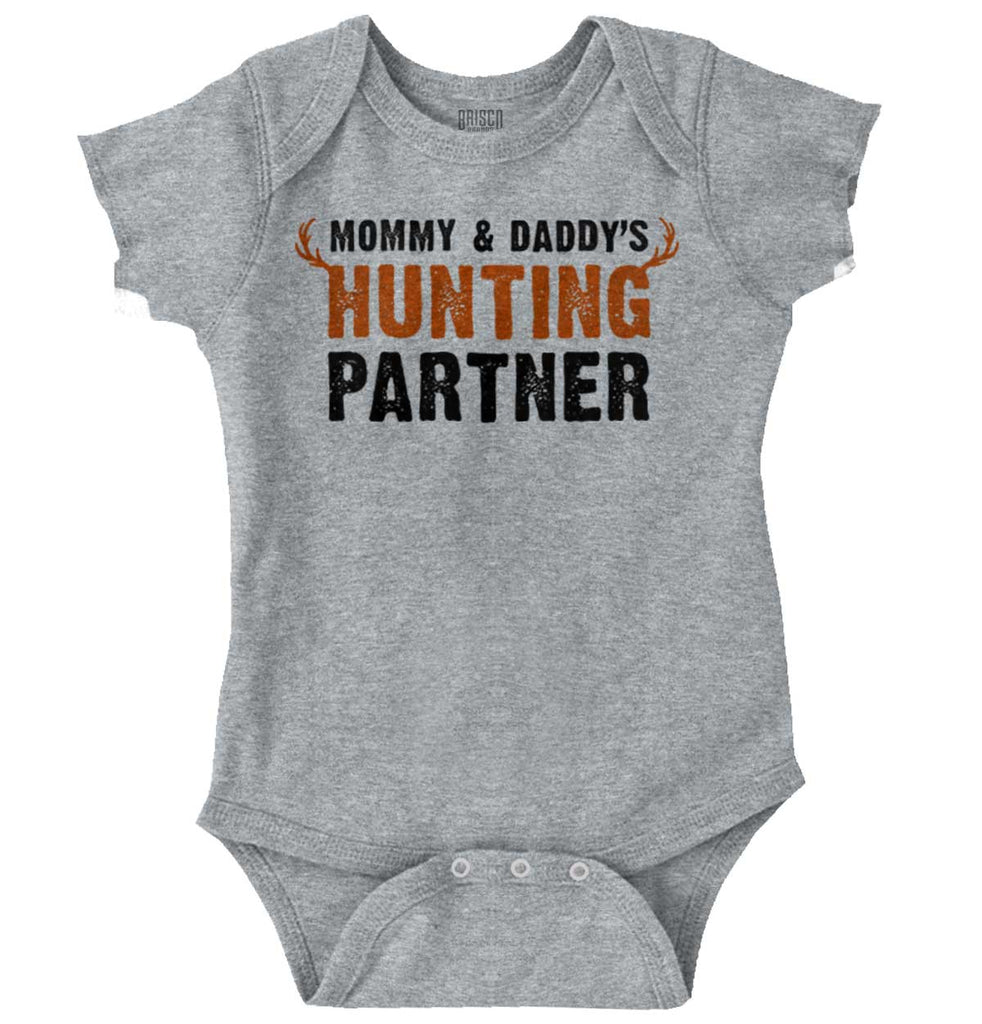 Parents Hunting Partner Romper Bodysuit-Direct To Garment Print-Brisco Baby