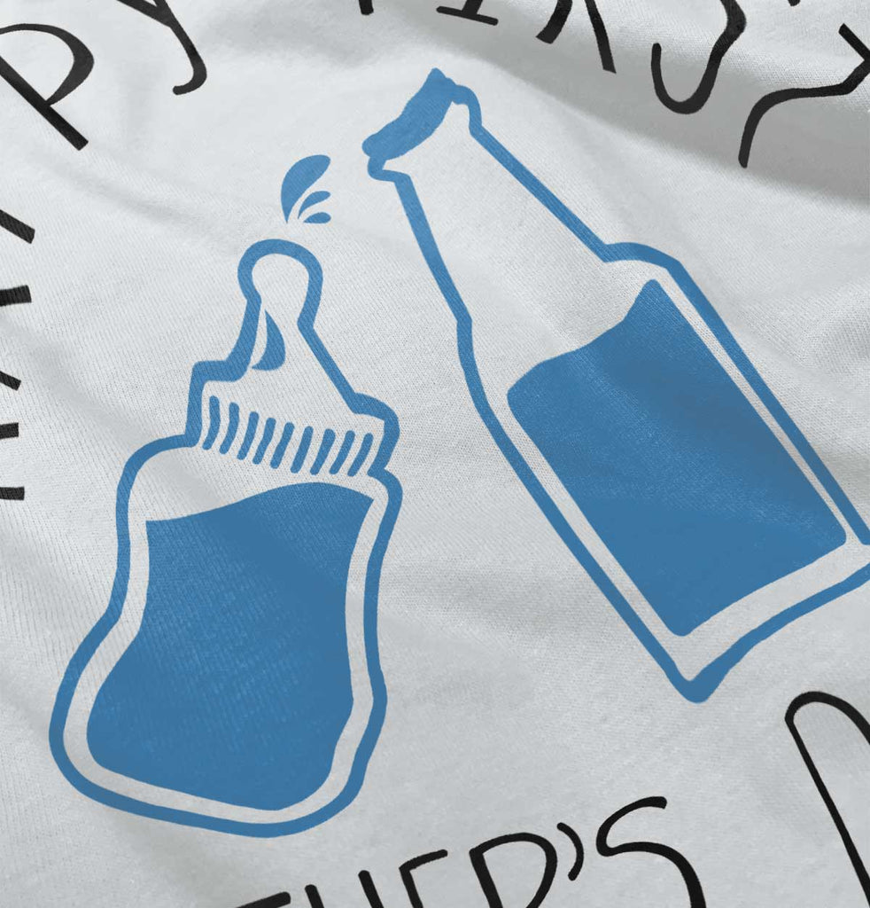 First Father's Day Infant Baby Bib-Direct To Garment Print-Brisco Baby