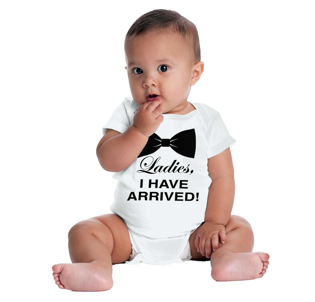 I Have Arrived Romper Bodysuit-Direct To Garment Print-Brisco Baby